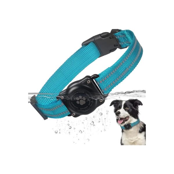 Waterproof GPS Dog Collar with AirTag Holder for Small Medium Large Dogs