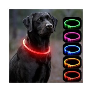 Waterproof LED Dog Collar for Small Medium Large Dogs for Night Walking