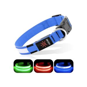 Waterproof LED Night Light Dog Collar for Small Breed Dogs