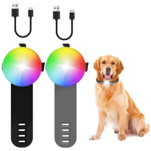 Waterproof Night Walking Dog Collar Light with 4 Modes and Long Battery Life