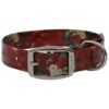 Waterproof, Odorless Dog Collar for Outdoor Lovers Red Poppies 13-19 Size