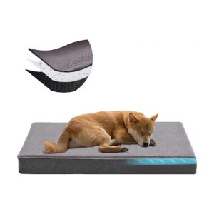 Waterproof Orthopedic Dog Bed for Arthritic Dogs up to 65Lbs with Washable Cover