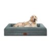 Waterproof Orthopedic Dog Bed with Orthopedic Egg Crate Foam and Machine Washable Cover