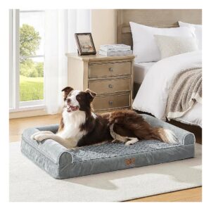 Waterproof Orthopedic Dog Bed with Removable Washable Cover for Medium Large Dogs