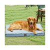 Waterproof Outdoor Dog Bed with Egg Foam for Large Dogs and Machine Washable Cover