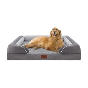 Waterproof Pet Bed for Large Breed Dogs with Orthopedic Foam