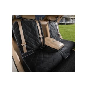 Waterproof Pet Car Seat Cover for Back Seat Rear Bench Secure and Sturdy Black XL