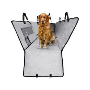 Waterproof Pet Car Seat Cover with Detachable Scratchproof Hammock for Cars and Trucks