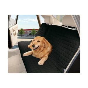 Waterproof Quilted Car Seat Protector Cover for Pets - Universal Fit, Black