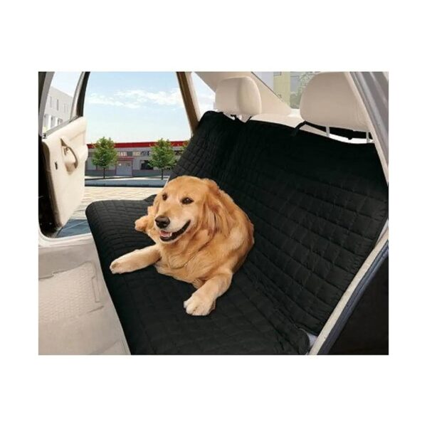 Waterproof Quilted Car Seat Protector Cover for Pets - Universal Fit, Black