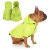 Waterproof Raincoat for Small Medium Large Dogs with Hoodie and Adjustable Closure