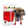 Waterproof Red Rubber Dog Boots for Small Paws Up to 2 1/2