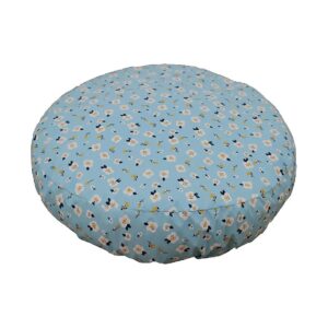 Waterproof Round Dog Bed Cover 42 Inch for Donut Faux Fur Bed