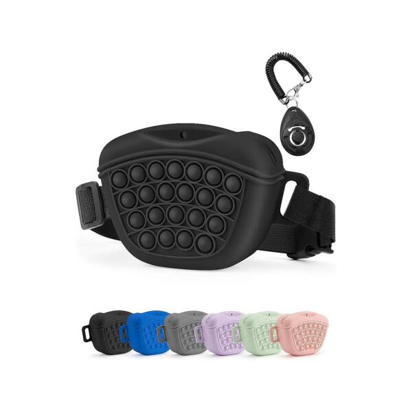 Waterproof Silicone Dog Treat Pouch with Training Clicker and Adjustable Waist Belt