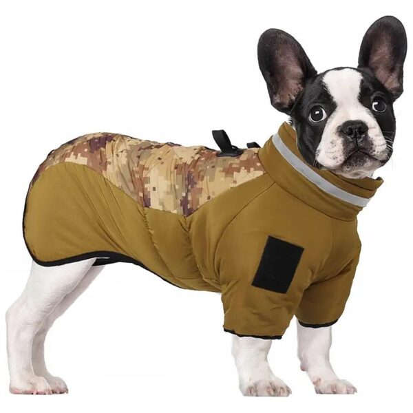 Waterproof Thermal Winter Dog Coat with Leg Sleeves for Small Medium Large Dogs Brown XL