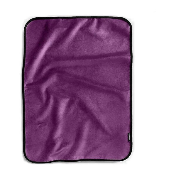 Waterproof Throw Blanket for People and Pets - Reversible Micro-Velvet Purple