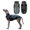 Waterproof Warm Dog Winter Coat for Medium Large Dogs 4XL with Reflective Strips