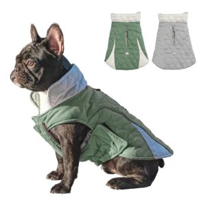 Waterproof Winter Jacket for Small Breed Dogs, Adjustable and Reflective