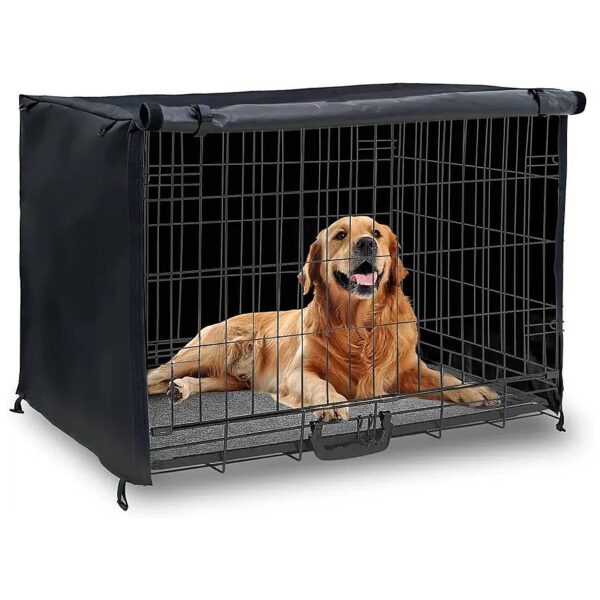 Waterproof Wire Crate Cover for Dogs 42in Large Kennel Durable Outdoor Indoor Protection