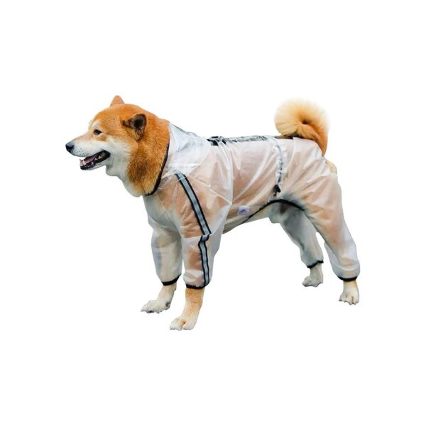 Waterproof XS- XS Small Dog Raincoat with Reflective Strips and Adjustable Neck