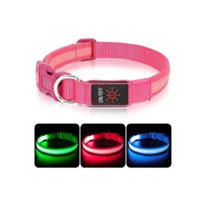 Waterproof and Adjustable LED Dog Collar for Small Medium Large Dogs