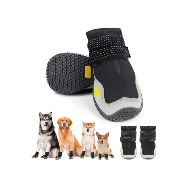 Waterproof and Breathable Dog Boots for Large Dogs with Comfortable Fit