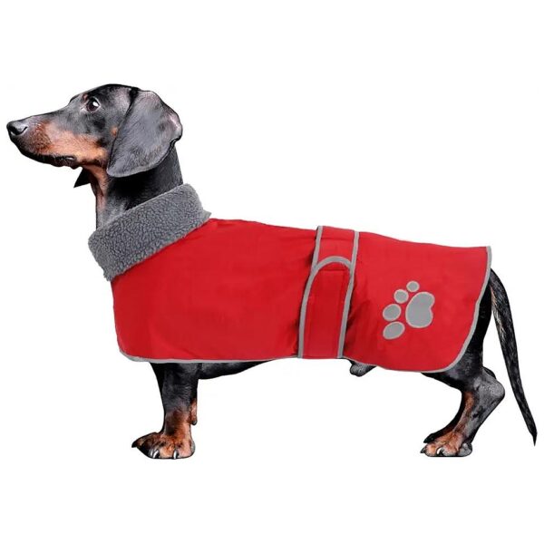 Waterproof and Breathable Dog Coat with Adjustable Straps for Small to