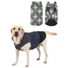 Waterproof and Breathable Dog Jacket with Reflective Vests for Small to Medium Size Pets