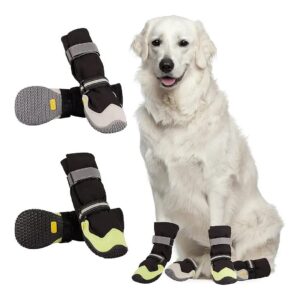 Waterproof and Breathable Dog Shoes for Medium to Large Dogs with Anti-Slip Effect