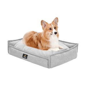 Waterproof and Chew Resistant Pet Bed for Large Dogs with Machine Washable Cover