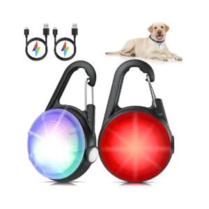 Waterproof and Child-Safety Dog Collar Light with USB Rechargeable Battery for Night