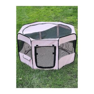 Waterproof and Easy to Clean Portable Dog Playpen for Small and Medium Size Dogs and Cats