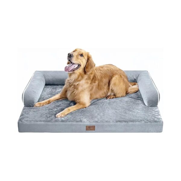 Waterproof and Machine Washable Orthopedic Dog Bed for Large Breed Dogs