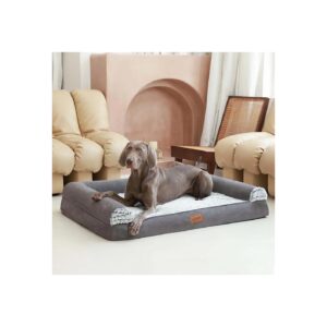 Waterproof and Orthopedic Dog Sofa Bed for Large Breed Dogs with Removable Cover