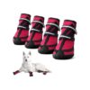 Waterproof and Reflective Dog Boots for Medium Large Dogs with High-Ankle Paw Protectors