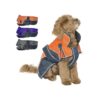 Waterproof and Reflective Dog Parka with Removable Leg Straps and Neck Cover