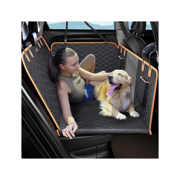 Waterproof and Sturdy Dog Back Seat Cover for Car Travel