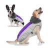 Waterproof and Windproof Dog Winter Coat with Soft Fleece Lining and Reflective Stripes