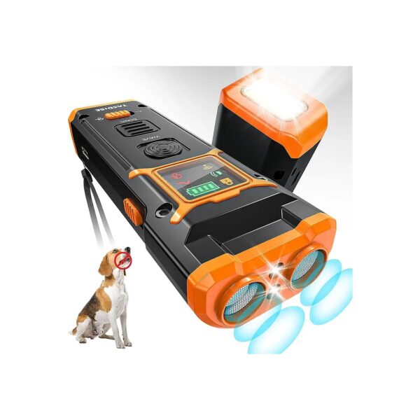 Weather-Resistant Ultrasonic Dog Bark Deterrent Device for Indoors and Outdoors Use