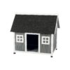 Weatherproof Dog House for Small to Medium Dogs with Easy Cleaning Floor