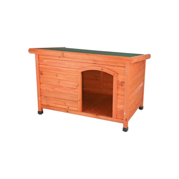 Weatherproof Large Dog House with Elevated Floor and Adjustable Cap Feet for Outdoor Use