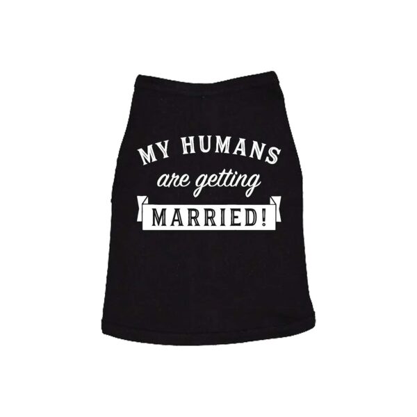 Wedding Celebrating Dog Shirt for Small Puppies and Their Humans with Special Day Design