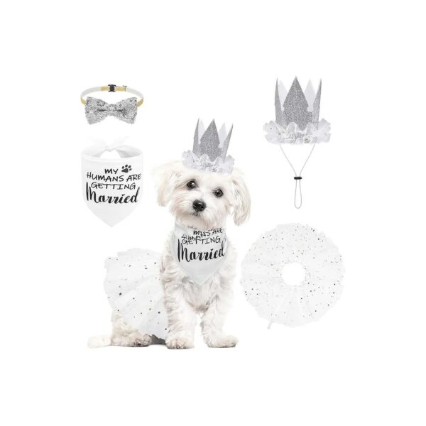 Wedding Dog Dress Up Kit for Small Medium Large Breed Dogs