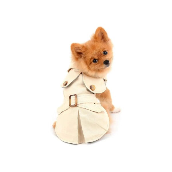 Western Style Windproof Trench Coat for Small Dogs and Cats