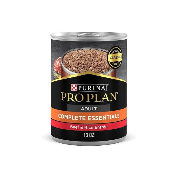 Wet Dog Food with Real Beef, Rice and 23 Essential Vitamins for Complete Nutrition