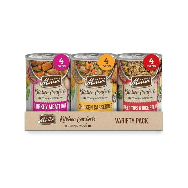 Wet Dog Food with Real Meat, Vegetables, and Brown Rice for Healthy Dogs