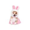 Whaline Easter Pet Bunny Costume Set 3 Pieces Pink White Small Dog Cat Accessories