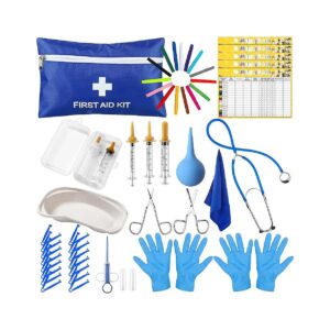 Whelping Kit for Newborn Puppies and Kittens Including Feeding Tubes and Nipple Bottle