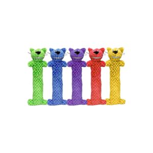 Whimsical Cat Kicker Toy in Assorted Faux Fur Colors and Textures