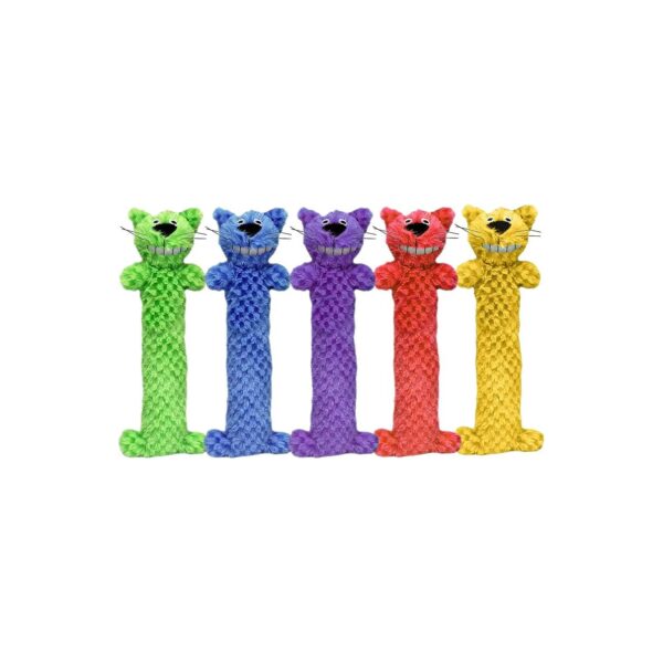 Whimsical Cat Kicker Toy in Assorted Faux Fur Colors and Textures